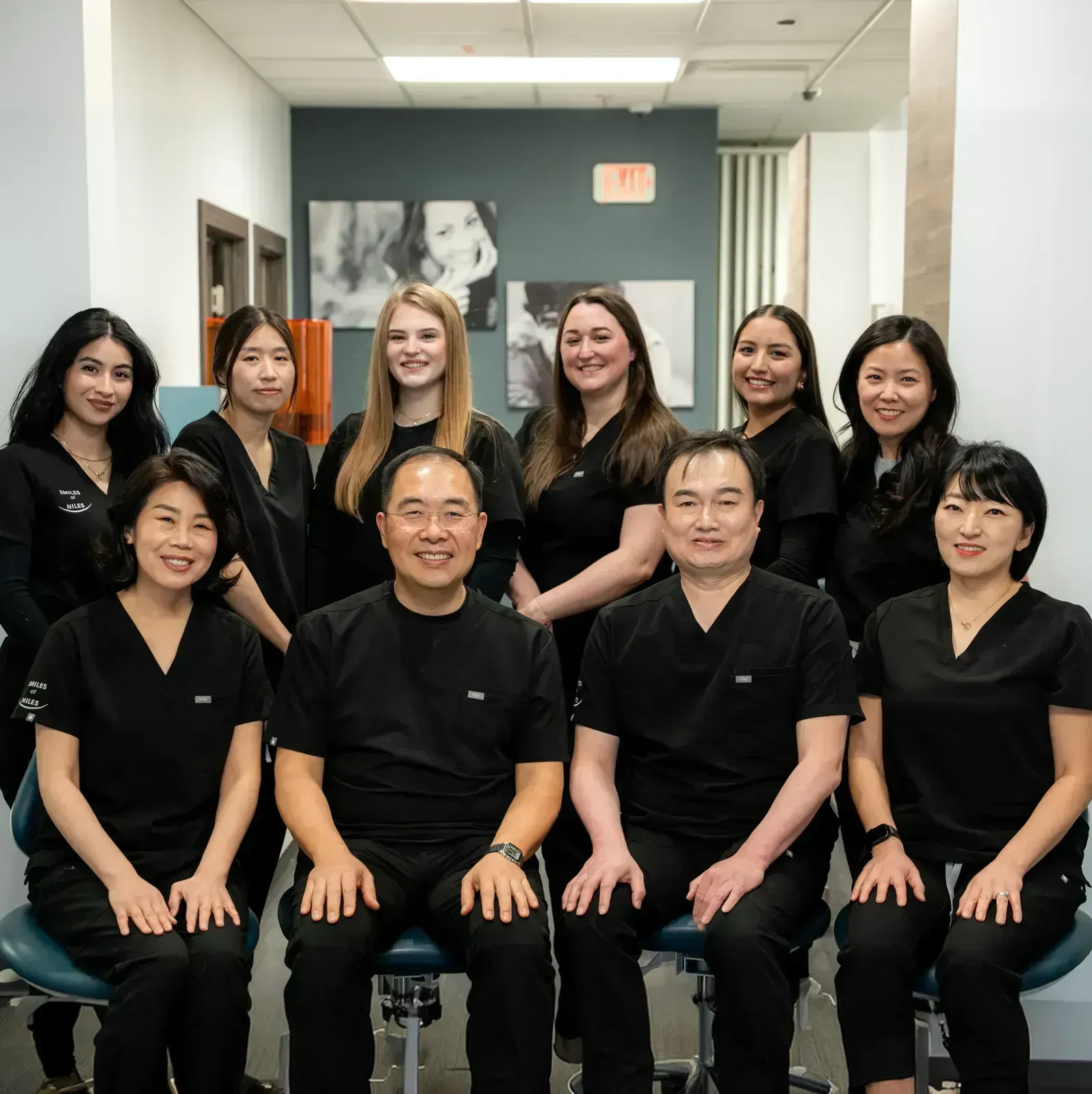 Patient smiling during a visit at Smiles of Niles